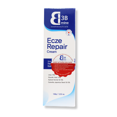 3B Mine Ecze Repair Cream 100G - Kem dưỡng ẩm chuyên sâu dành cho da rất khô và viêm da cơ địa (B303) 100g