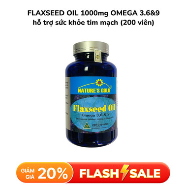 Thực phẩm bảo vệ sức khỏe FLAXSEED OIL 1000mg OMEGA 3.6&9