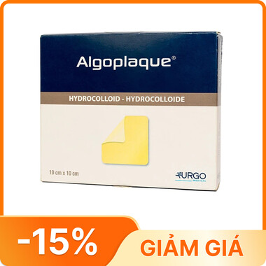 Băng dán có gạc vô trùng Algoplaque Urgo size 10cm x 10cm dùng để băng các vết thương (16 cái)