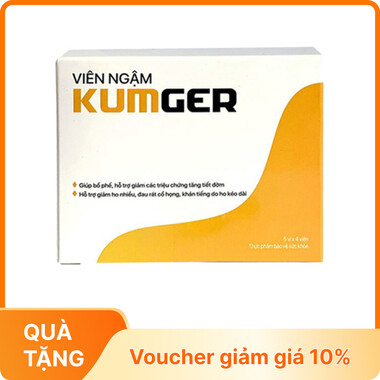 Thực phẩm bảo vệ sức khoẻ Viên Ngậm Kumger (hộp 20 viên )
