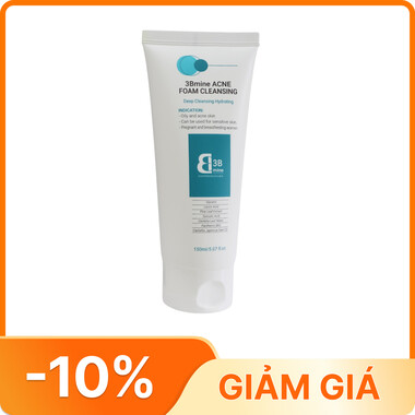 3B Mine - Sữa rửa mặt dành cho da dầu mụn (Chai 150ml)