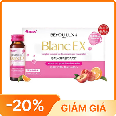 Nước uống dưỡng trắng, giúp đẹp da Beyou Lux Blanc Ex (Hộp 10 chai)