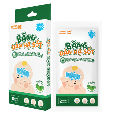 Băng Dán Hạ Sốt Trung Sơn Care (Hộp 03 gói)
