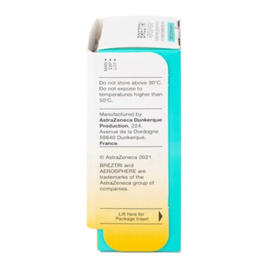 Thuốc Hít Breztri Aerosphere 160/7.2/5mcg AstraZeneca