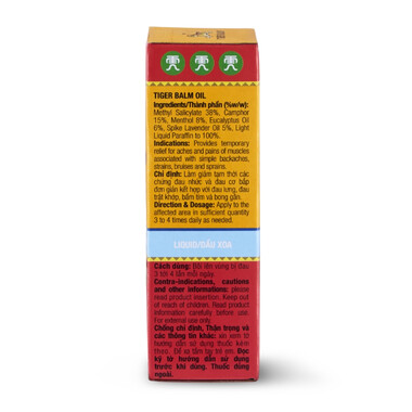 Dầu Tiger Balm Oil Haw Par hỗ trợ giảm đau nhức cơ bắp, đau trật khớp (28ml)Dầu Tiger Balm Oil Haw Par hỗ trợ giảm đau nhức cơ bắp, đau trật khớp (28ml)