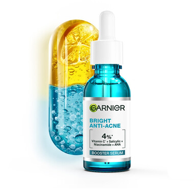 Garnier Serum Giảm Mụn Mờ Thâm Cho Da Dầu, Mụn 30ml