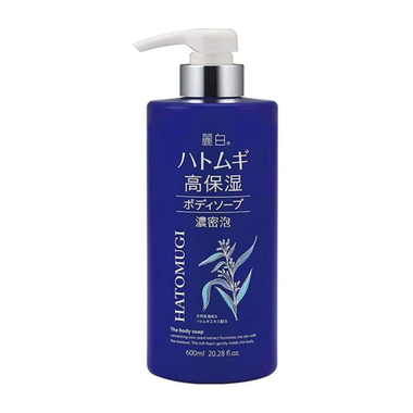 Sữa tắm Hatomugi Moisture Rich The Body Soap dưỡng ẩm sâu, hỗ trợ sáng da (600ml)