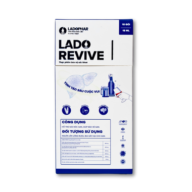 Lado Revive hỗ trợ giải độc gan, bảo vệ gan (Hộp 10 gói) Lado Revive hỗ trợ giải độc gan, bảo vệ gan (Hộp 10 gói)