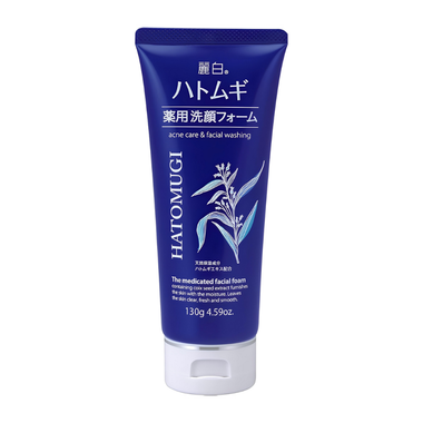 Sữa rửa mặt Reihaku Hatomugi The Medicated Facial Foam hỗ trợ ngừa mụn, sáng da (130g)
