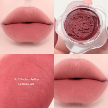 Son Hũ Bùn Dearmay Pure Falling Mood Lip Pot No. 07 Endless Replay