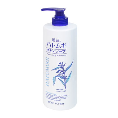 Sữa tắm Reihaku Hatomugi Body Soap chiết xuất hạt Ý Dĩ hỗ trợ sáng da và dưỡng ẩm (800ml)