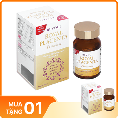 Thực phẩm bảo vệ sức khỏe Beyou Royal Placenta hỗ trợ làm đẹp da, sáng da, làm chậm quá trình lão hóa da. (45 viên)