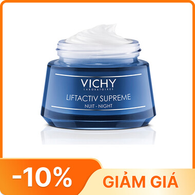 Kem Dưỡng Đêm Vichy LiftActiv Supreme Night Cream Ngừa Nếp Nhăn &amp; Làm Săn Chắc Da (50ml)