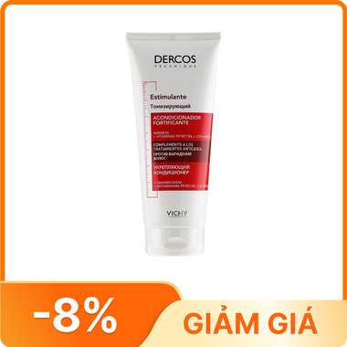 Dầu xả Vichy Dercos Technique Energising Anti-Hair Loss Conditioner giúp tăng cường dưỡng tóc, ngăn ngừa và cải thiện tình trạng tóc gãy rụng của (Chai 200 ml)