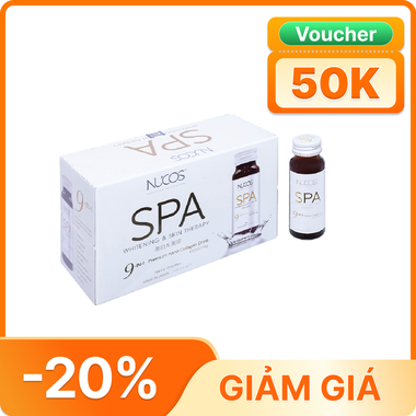 Nước Uống Nucos Spa 10.000 Hạn Chế Lão Hóa, Làm Đẹp Da (Hộp 10 Chai X 50ml)