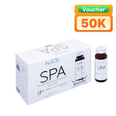Nước Uống Nucos Spa 10.000 Hạn Chế Lão Hóa, Làm Đẹp Da (Hộp 10 Chai X 50ml)