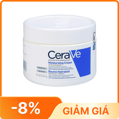 Kem dưỡng ẩm Cerave Moisturising Cream cấp ẩm hiệu quả dành cho da khô (340g)