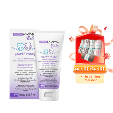Kem chống hăm Baby Diaper Paste DottorPrimo giảm mẩn đỏ, kháng khuẩn (30ml)