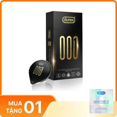 Bao Cao Su Durex 001 (Hộp 3 cái)