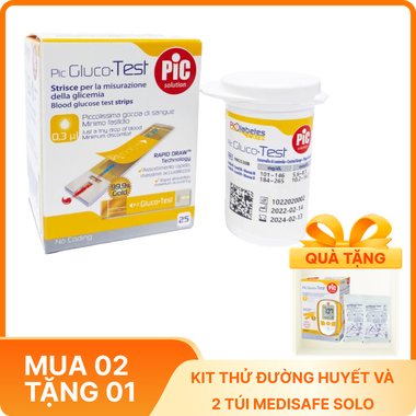 Que thử đường huyết Pic Gluco.Test 25
