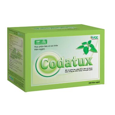 Kẹo Codatux Hương Cam ADC hỗ trợ giảm ho, long đờm, nhuận phế (100 vỉ x 2 viên)