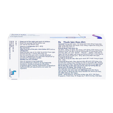 Dung dịch tiêm saxenda 6mg/ml novo nordisk hỗ trợ giảm cân cho người béo phì (hộp 3 cây)