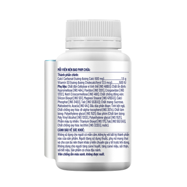 Ostelin Calcium & Vitamin D3 - Viên uống hỗ trợ duy trì sự chắc khỏe của xương và răng (Hộp 30 viên)