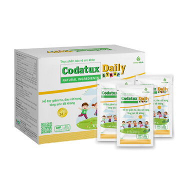 Siro Codatux Daily ADC bổ sung vitamin C, ngừa và giảm ho, đau rát họng (30 gói)