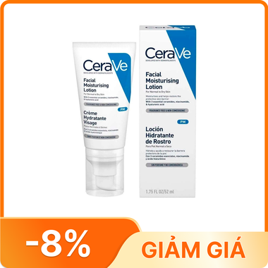 Sữa dưỡng ẩm ban đêm CeraVe Facial Moisturising Lotion PM cho da mặt tuýp 52ml