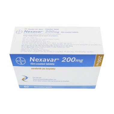 Thuốc Nexavar 200mg Bayer điều trị ung thư gan thận tuyến giáp ( 6 vỉ x 10 viên)