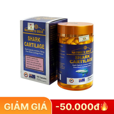 Thực phẩm bảo vệ sức khỏe Shark Cartilage 750mg (160 viên)