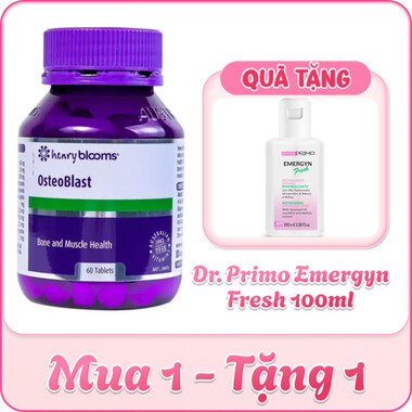 Thực phẩm bảo vệ sức khỏe Osteoblast - Hỗ trợ xương răng chắc khoẻ (60 viên)