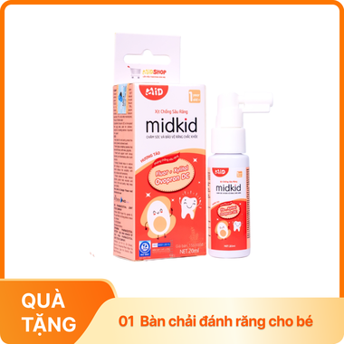 Xịt chống sâu răng midkid hương táo (20ml)