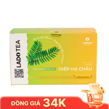 Lado Tea Trà Diệp Hạ Châu hỗ trợ giải độc gan (Hộp 20 gói)