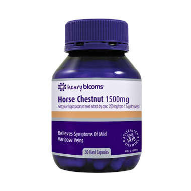 Henry Blooms Horse Chestnut - Hỗ trợ giảm triệu chứng suy giãn tĩnh mạch  (30 viên)