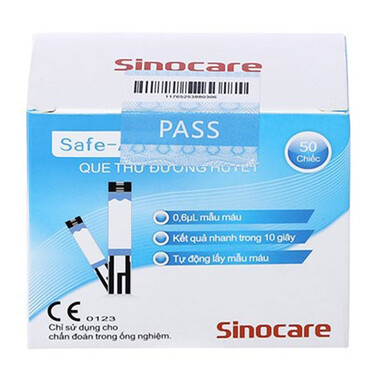Que thử đường huyết Sinocare (50 que)