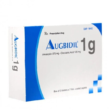 Thuốc Augbidil 1g điều trị nhiễm khuẩn (2 vỉ x 7 viên)