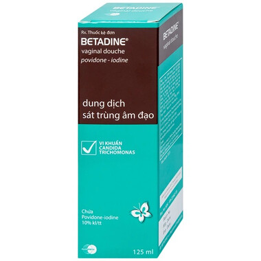 Thuốc Betadine vaginal hỗ trợ điều trị nhiễm khuẩn âm đạo chai 125ml