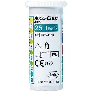 Que thử đường huyết Accu-Chek Active (25 que)