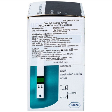 Que thử đường huyết Accu-Chek Active (25 que)