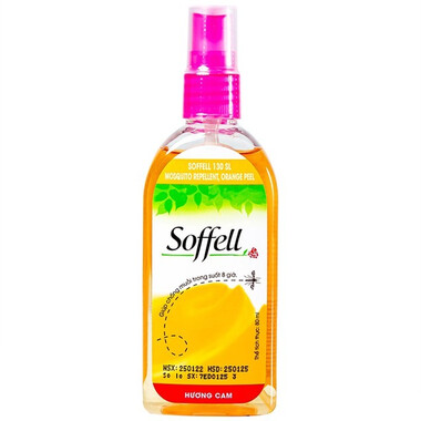 Xịt Soffell hương cam giúp chống muỗi cho bé chai 80ml