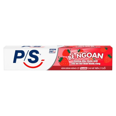 Kem đánh răng P/S Bé Ngoan hương dâu ngăn ngừa sâu răng (35g)