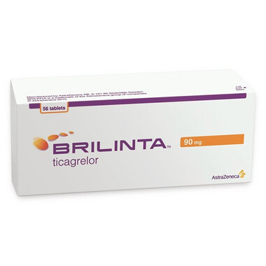 Thuốc Brilinta 90mg AstraZeneca phòng biến cố huyết khối (6 vỉ x 10 viên)