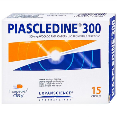 Thuốc Piascledine 300mg điều trị triệu chứng thoái hóa khớp hông và gối (hộp 1 vỉ x 15 viên)