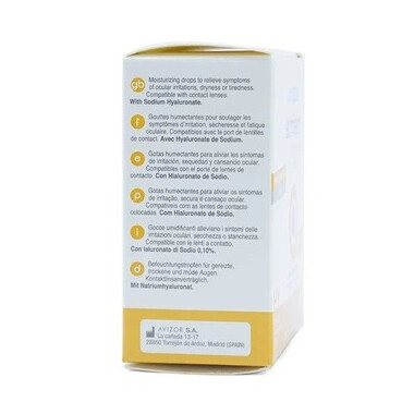 Dung dịch nhỏ mắt Avizor Lacrifresh 0,10% giảm dịu ngứa mắt, khô và mỏi mắt (20 ống)