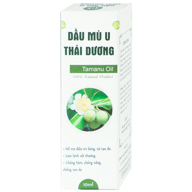 Dầu Mù U Thái Dương Đất Việt hỗ trợ điều trị bỏng, tái tạo da, làm lành vết thương (10ml)