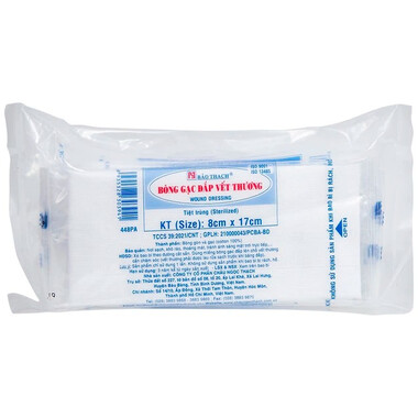 Bông gạc Bảo Thạch 8cm x 17cm (10 miếng)