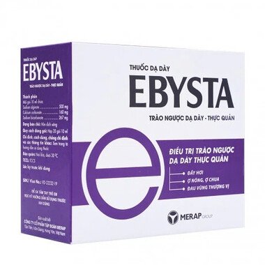Thuốc Ebysta điều trị trào ngược dạ dày, thực quản (hộp 20 gói X 10ml)