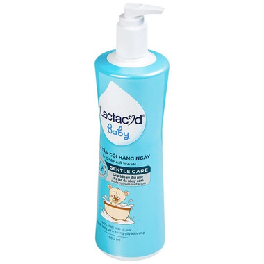 Sữa tắm gội trẻ em Lactacyd Baby Gentle Care ngăn ngừa rôm sảy (500ml)