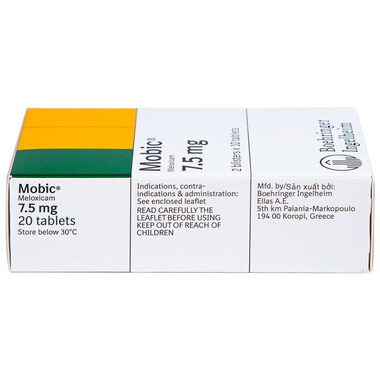 Thuốc Mobic 7.5mg Boehringer điều trị viêm xương khớp (2 vỉ x 10 viên)